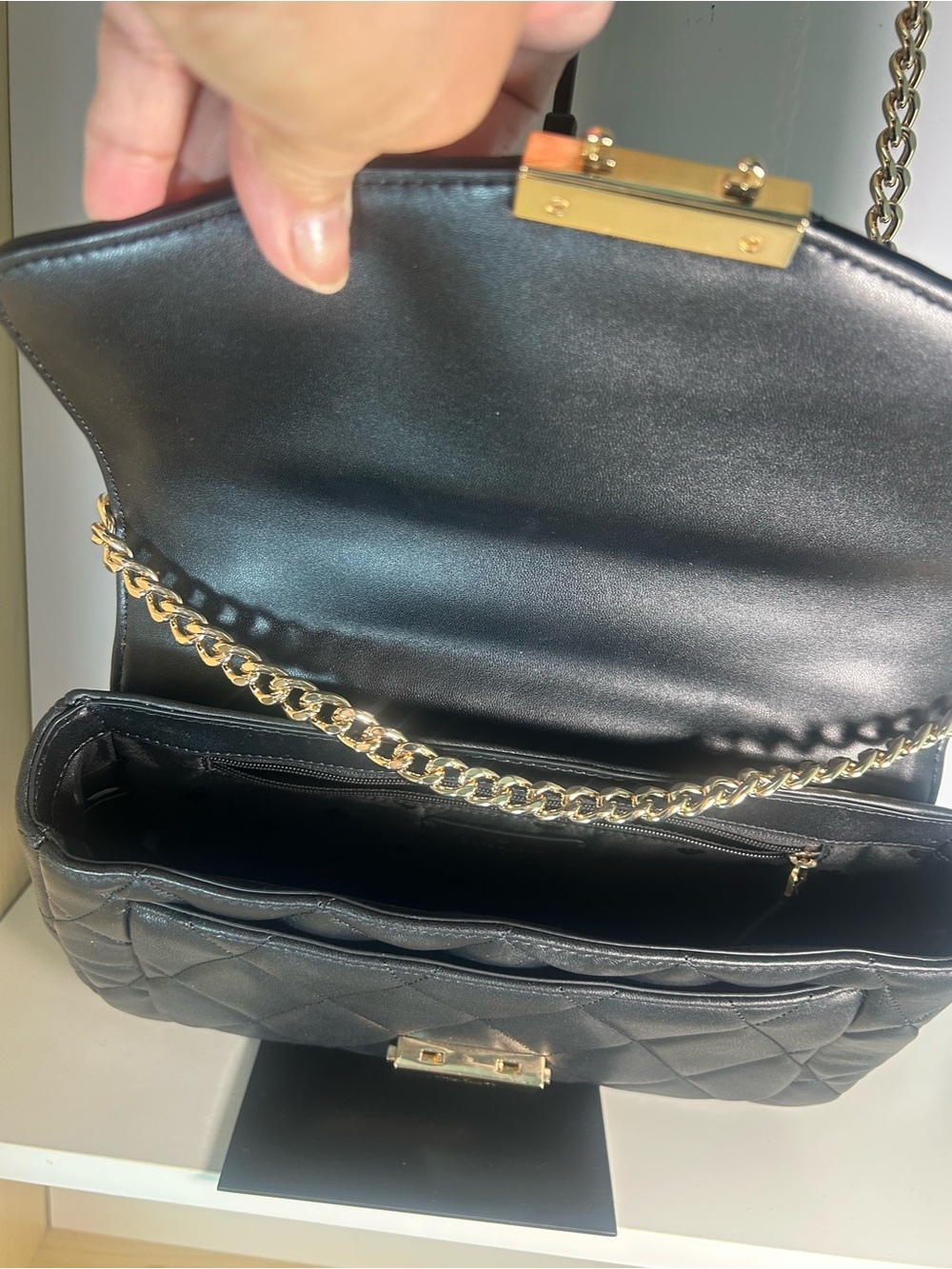 Kate spade quilted Balck shoulders/ crossbody bag Kate spade Black Quilted shou/ - Picture 7 of 8